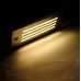 Φωτιστικό Χωνευτό Ορθογώνιο με Γρίλιες LED 0.8W 230V 3100K Θερμό Φως Αλουμινίου Inox 9601 IP54